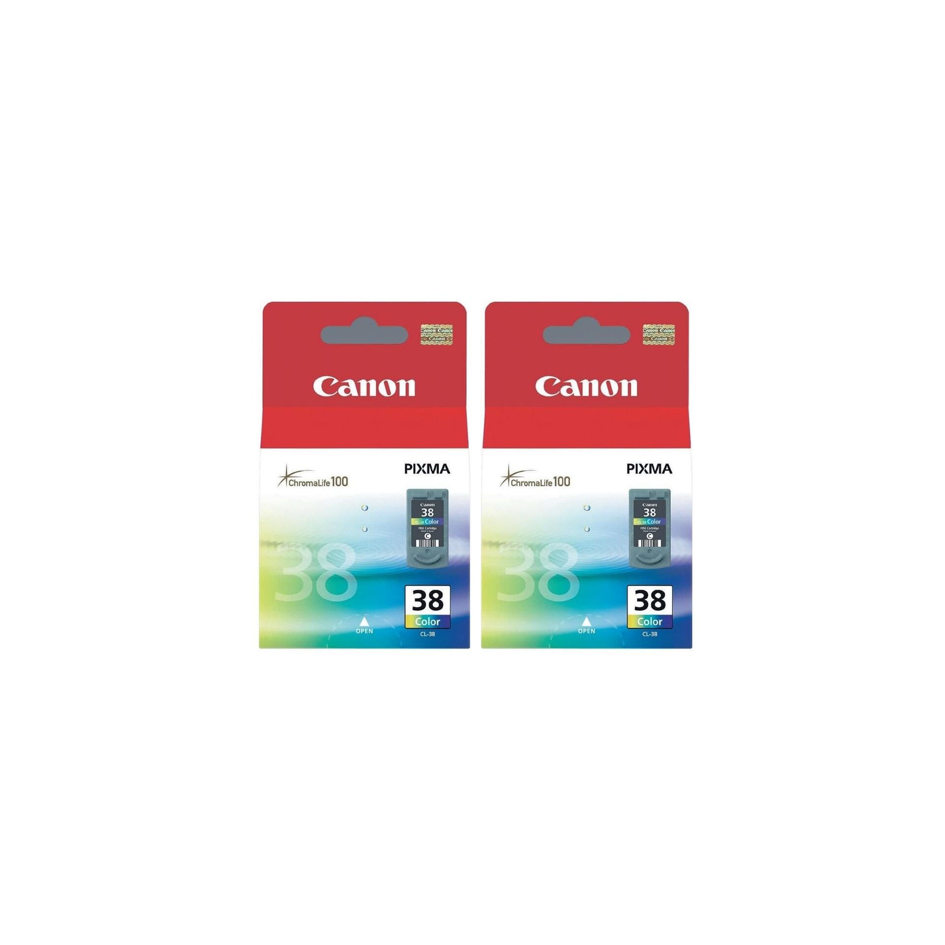 Pachet cartuse cerneala CL-38 color x2 Canon original 414 pagini