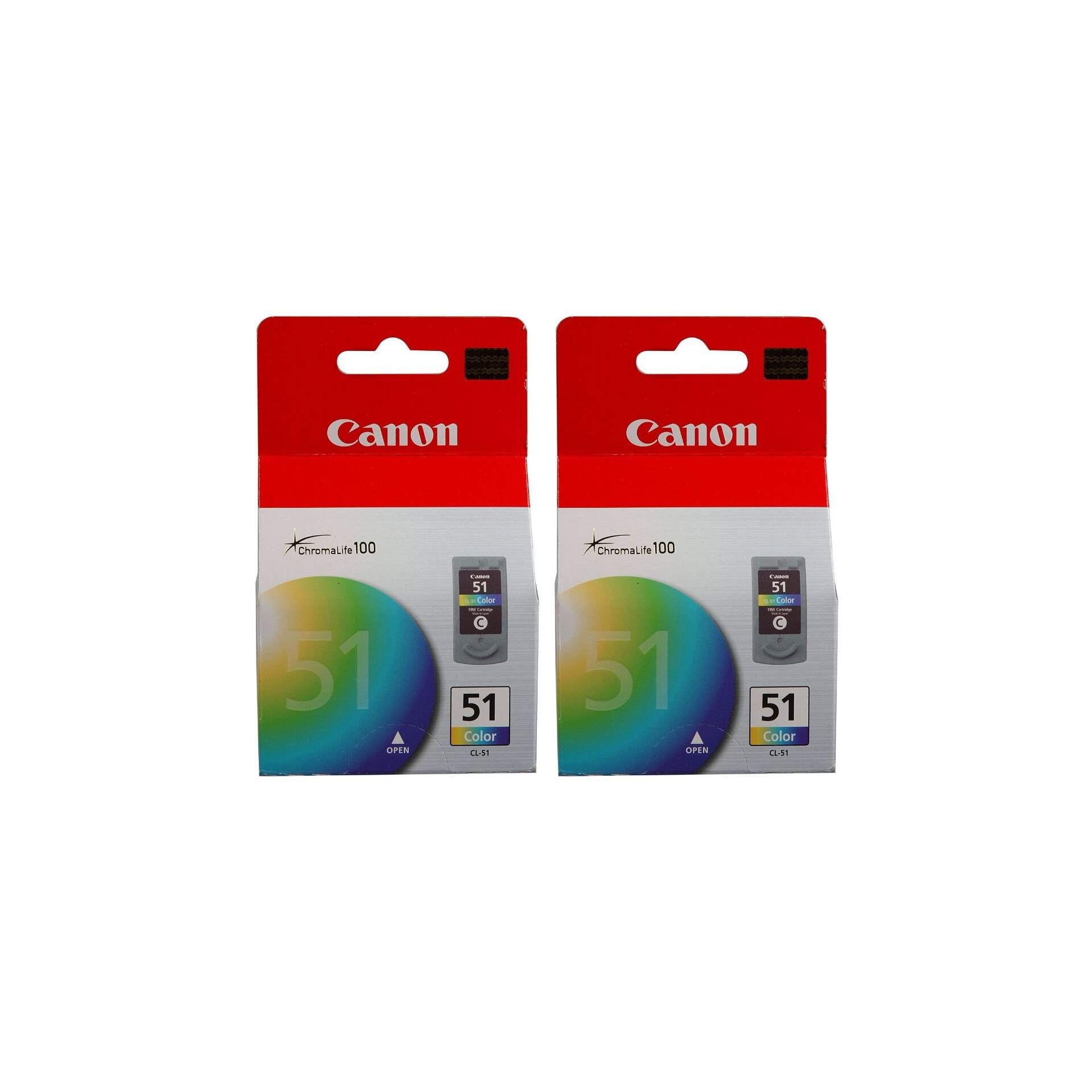 Pachet cartuse cerneala CL-51 color x2 Canon original 1090 pagini