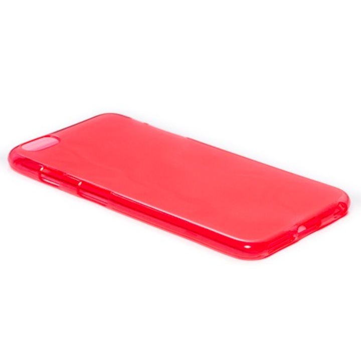 Кейс за iPhone 6 Plus, Book светло червен, Силиконов с капак