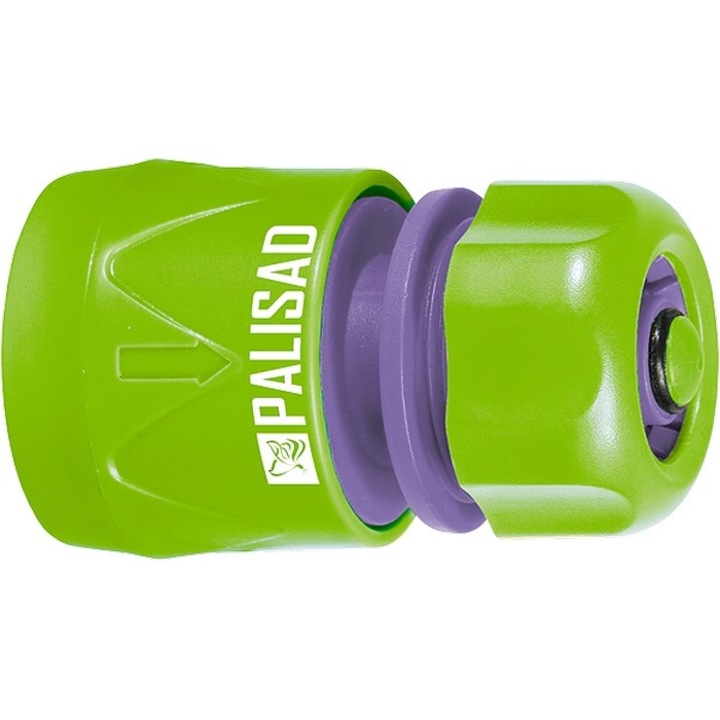 Conector pt. furtun, "autostop", din material plastic, PALISAD