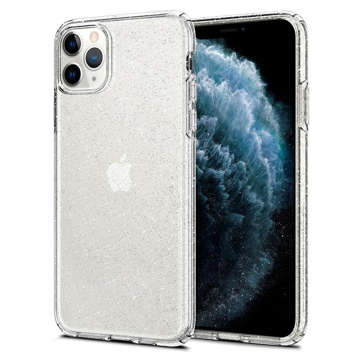 Силиконов гръб Lily Crystal Glitter за IPhone 11 Pro, Прозрачен