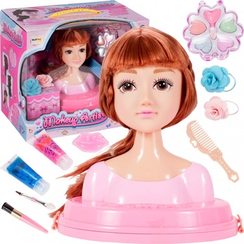 Cap de papusa + accesorii pentru stilizare, Malplay 107745 Cap de papusa + accesorii pentru stilizare, Malplay 107745