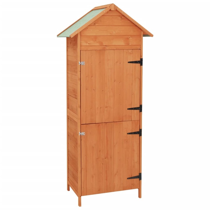 Lada depozitare, vidaXL, Lemn, 42,5 x 64 x 190 cm, Maro