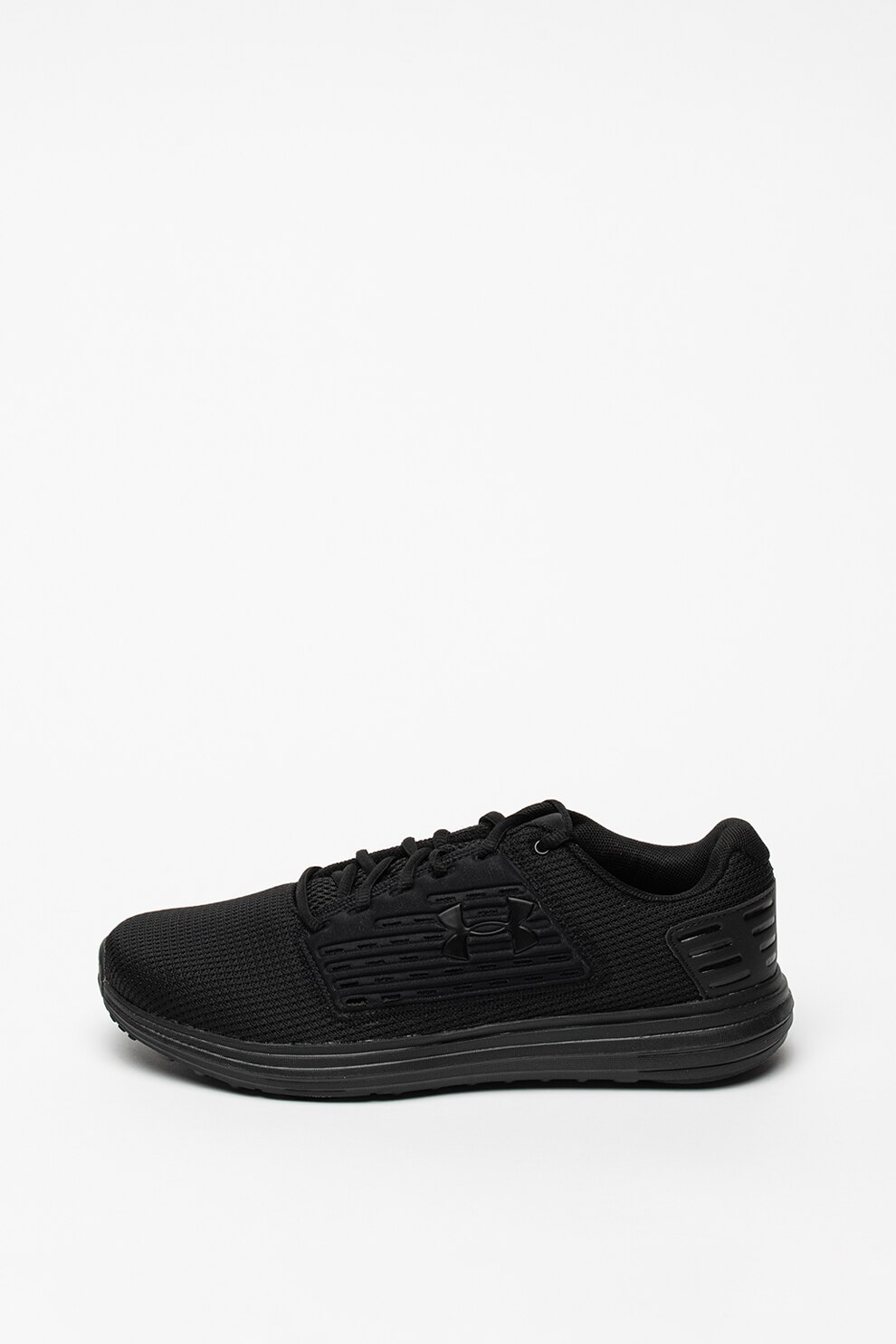 Under Armour, Pantofi din plasa tricotata cu segmente striate, pentru alergare Surge