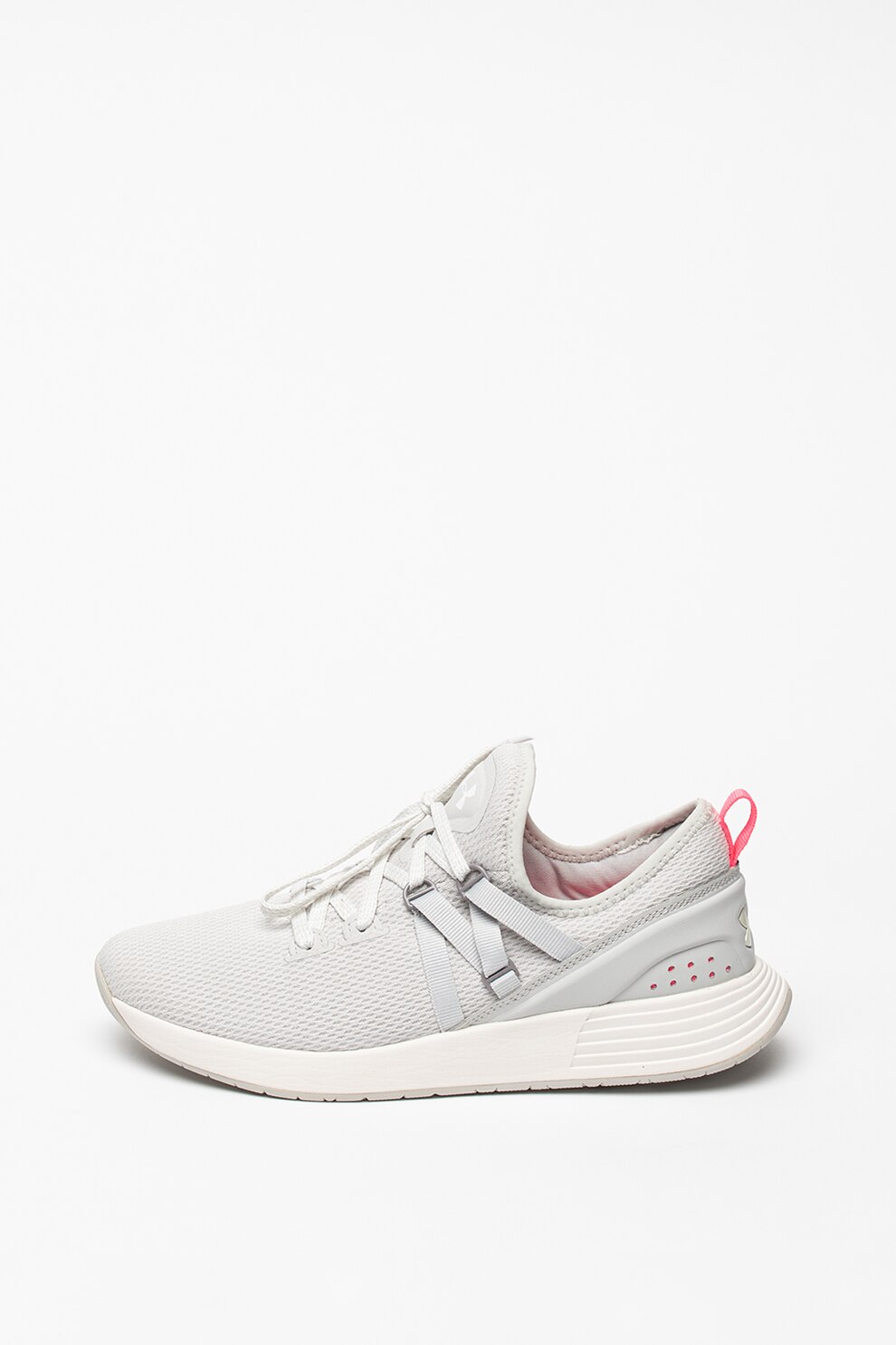 Under Armour, Pantofi cu insertii de plasa, pentru antrenament W Breath, Gri deschis, 5