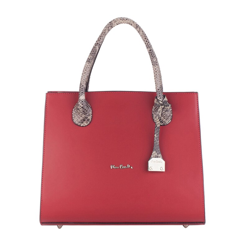 Geanta de mana, Pierre Cardin, PCL8888T, Piele naturala, Rosu