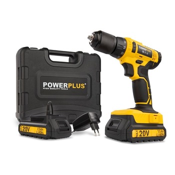 Masina de gaurit si insurubat Powerplus Powx00435, 2 acumulatori Li-Ion de 20v, 18+1, 35Nm Masina de gaurit si insurubat Powerplus Powx00435, 2 acumulatori Li-Ion de 20v, 18+1, 35Nm