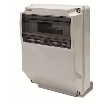 Tablou electric IP65 12L Famatel cu loc pentru prize Tablou electric IP65 12L Famatel cu loc pentru prize