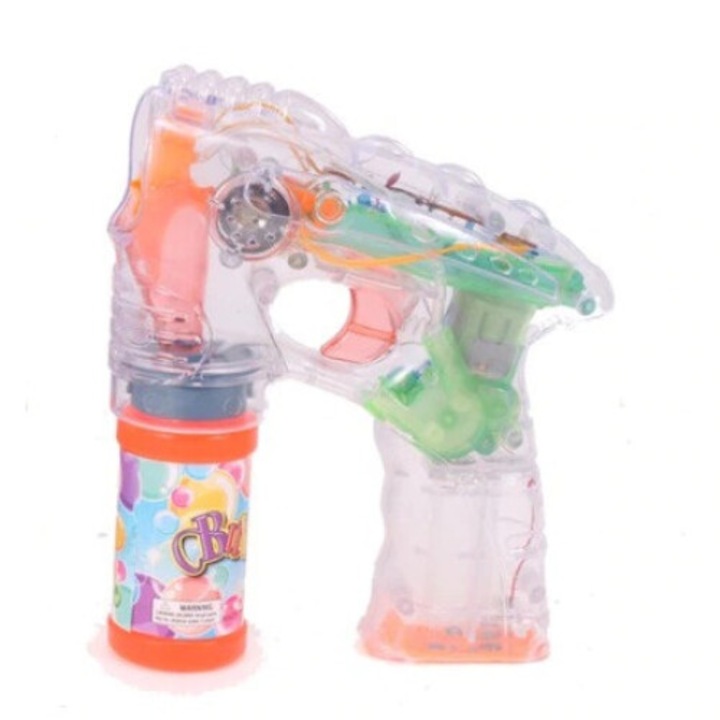 Pistol cu ​​bule de sapun, Malplay Transparent/Multicolor