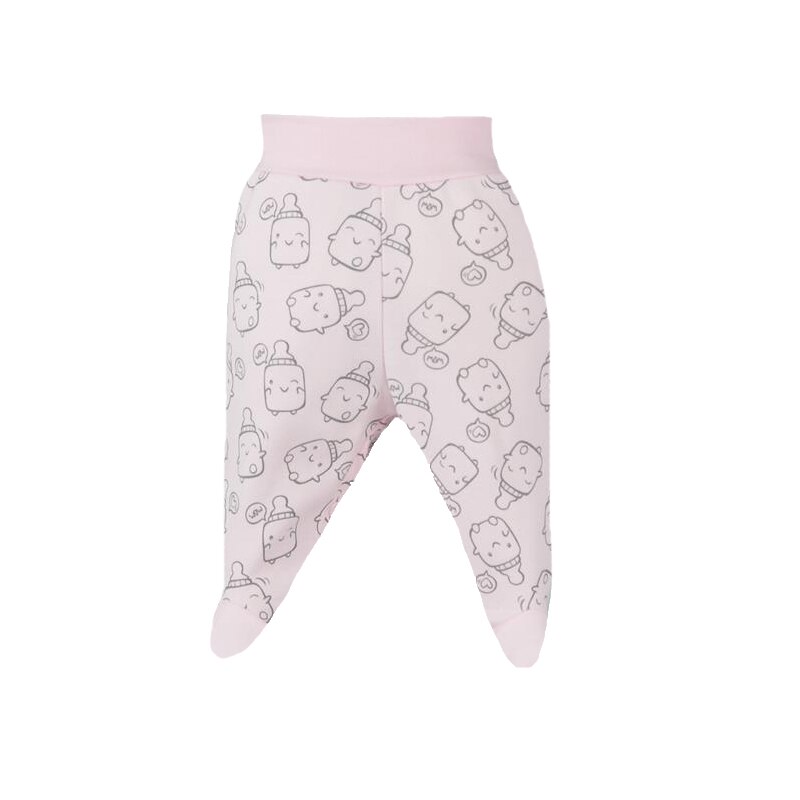 Pantaloni cu botosei pentru fete Koala Butelki 06-698, Roz, 74 cm