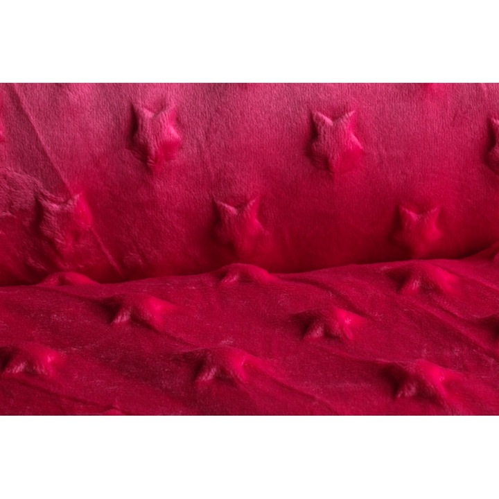 Impletitura din lana Minky, Purpuriu, 100% Poliester, 0.5 m