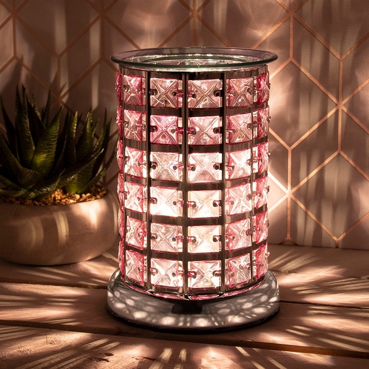 Aromalámpa Jewelled Silver – Pink