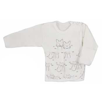 Bluza cu maneca lunga pentru bebelusi Koala Kociaki 05-996, Crem, 50 cm Bluza cu maneca lunga pentru bebelusi Koala Kociaki 05-996, Crem, 50 cm