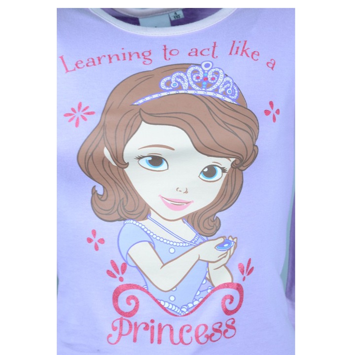 Bluza cu maneca lunga pentru fete Disney DISS-GTJL42558M, Mov, 110
