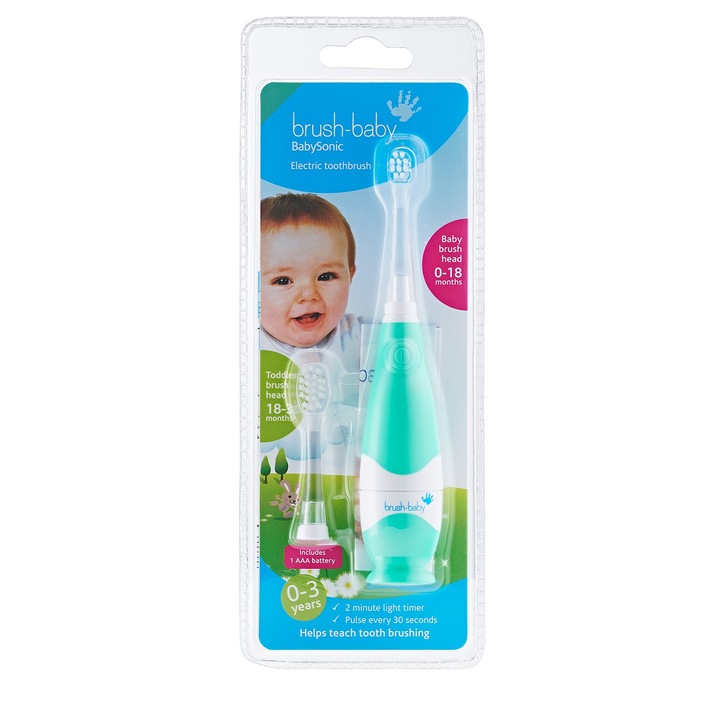 Електрическа четка за зъби Babysonic Turquoise 0-3г