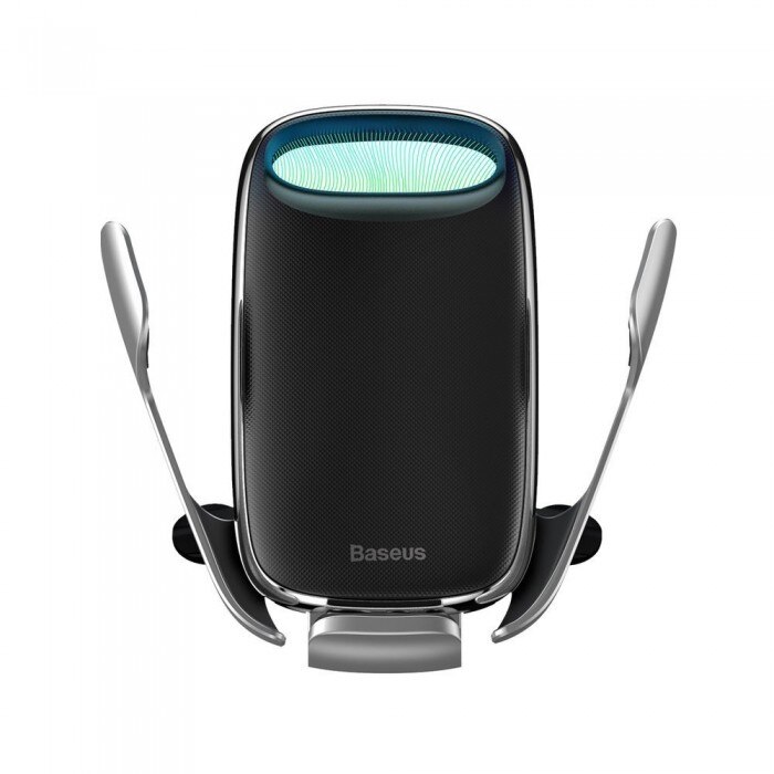 Suport Auto Baseus, Milky Way Wireless Qi Charger, 15W, Argintiu