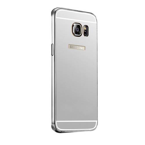 Husa de protectie pentru Samsung Galaxy S7, efect oglinda, Gri