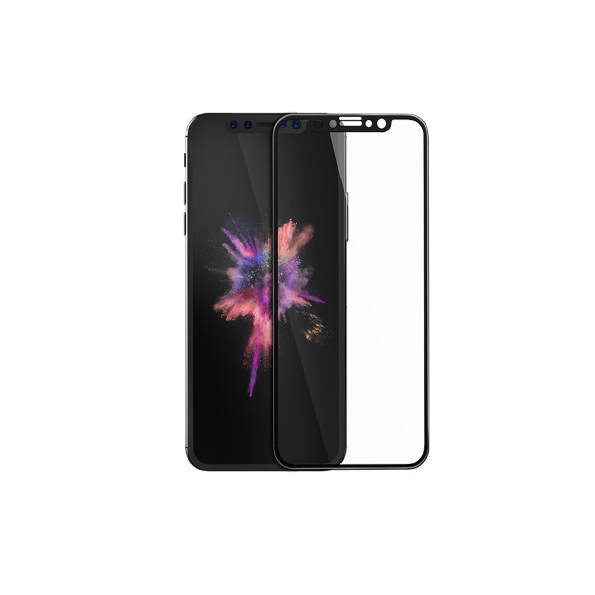 Folie sticla 3D iPhone 6/6S Hoco Cool Zenith, neagra