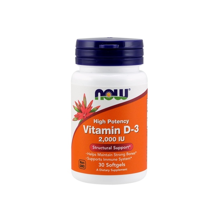 Vitamin D Three NOW 2000 IU / 30Softgels.