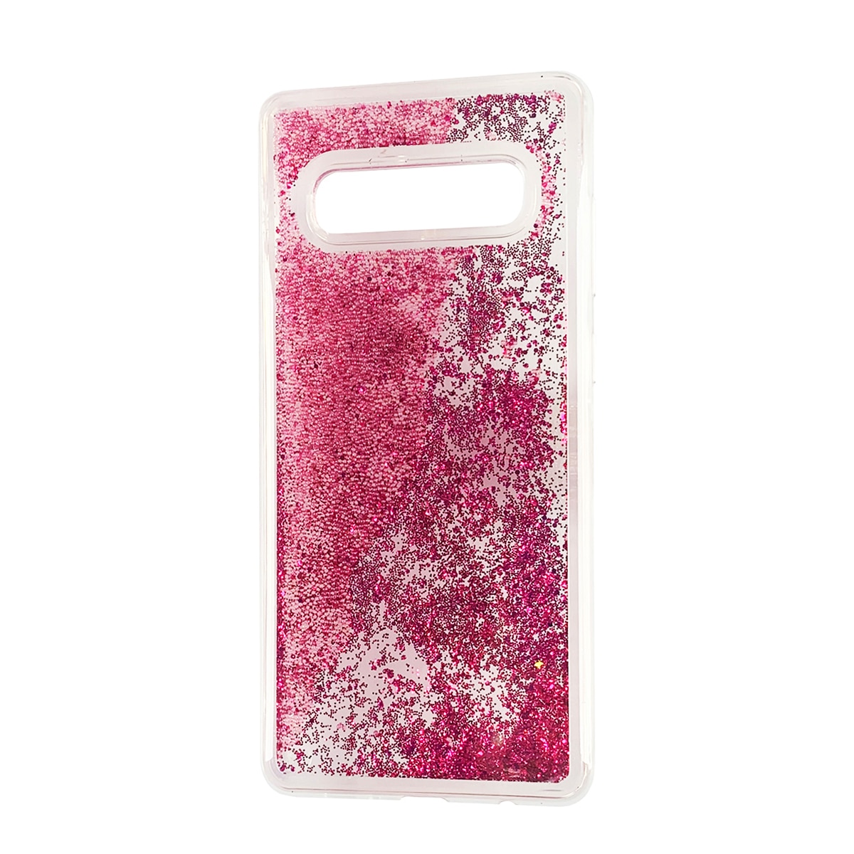 Husa Samsung S10e silicon lichid-sclipici Roz