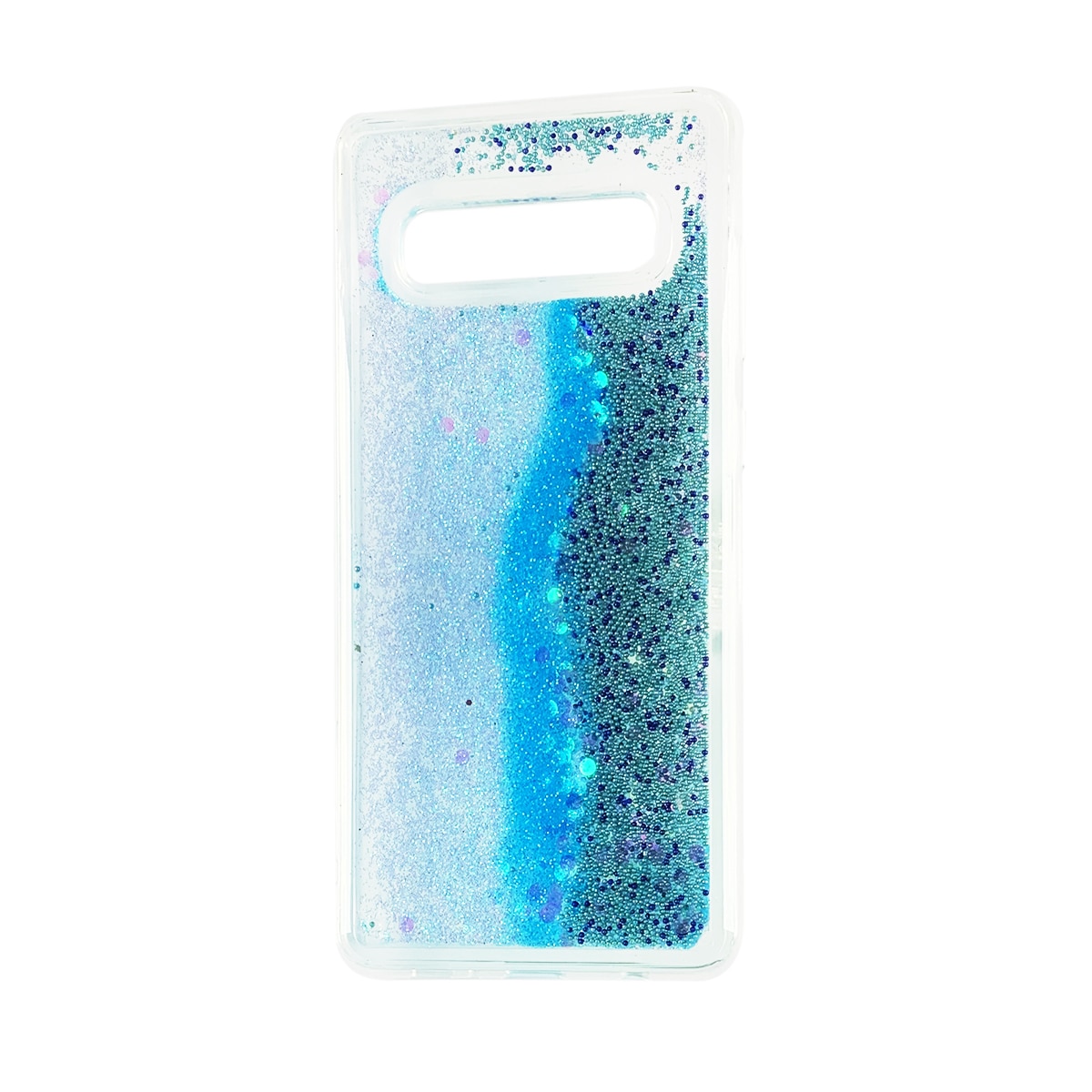 Husa Samsung S10e silicon lichid-sclipici Albastru