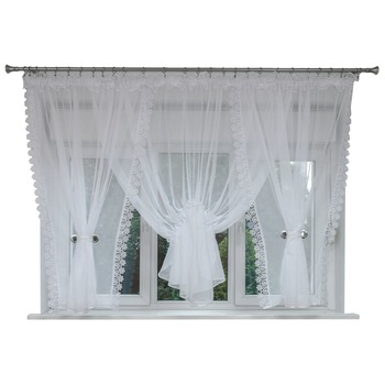 Perdea Nicea, Alb, 500 x 155 cm Perdea Nicea, Alb, 500 x 155 cm