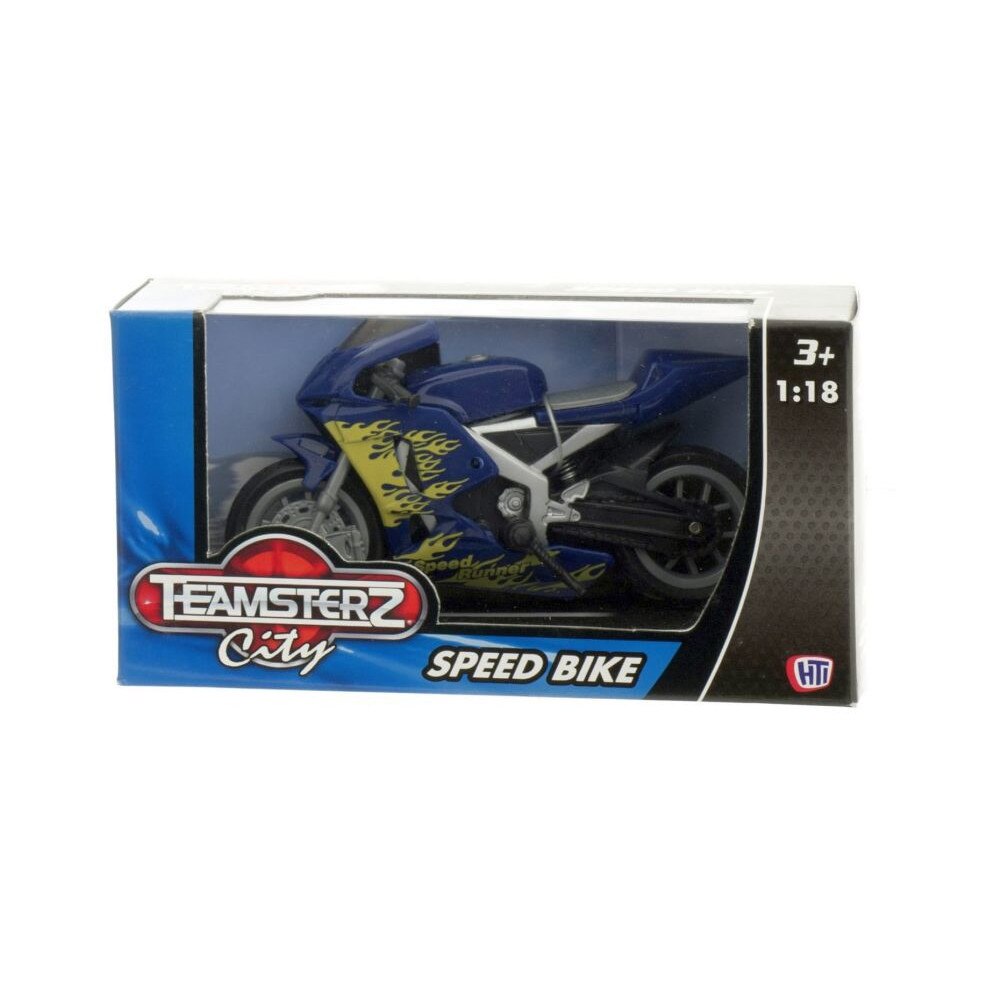 Motocicleta 1:18 diverse culori - 10 cm - Teamsterz