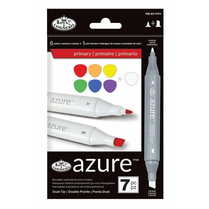 Set markere Royal & Langnickel Azure 7 piese - Primary Color