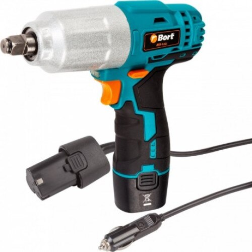 Pistol de impact cu acumulator si incarcator de masina Bort