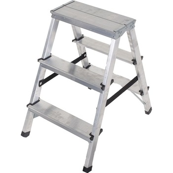 Scara din aluminiu, pliabila, 2x3 trepte, 125 kg, Drabest Scara din aluminiu, pliabila, 2x3 trepte, 125 kg, Drabest