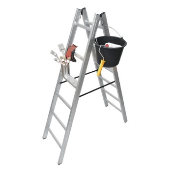 Scara de zidar, aluminiu, pliabila, 2x4 trepte, 150 kg, Drabest Scara de zidar, aluminiu, pliabila, 2x4 trepte, 150 kg, Drabest