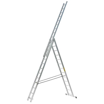 Scara pliabila din aluminiu, 3x13 trepte, 150 kg, Drabest Scara pliabila din aluminiu, 3x13 trepte, 150 kg, Drabest