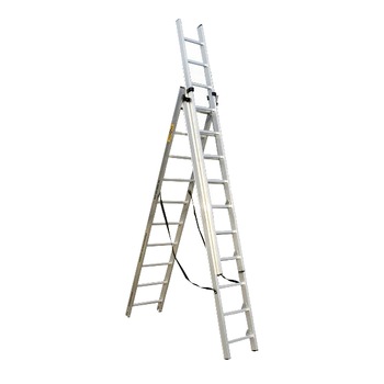 Scara pliabila din aluminiu, 3x10 trepte, 150 kg, Drabest Scara pliabila din aluminiu, 3x10 trepte, 150 kg, Drabest