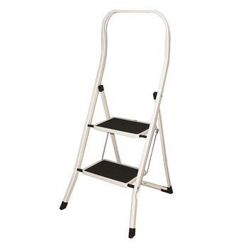 Scara de bucatarie, otel, pliabila, 2 trepte, 150 kg, Drabest KSTEP Scara de bucatarie, otel, pliabila, 2 trepte, 150 kg, Drabest KSTEP