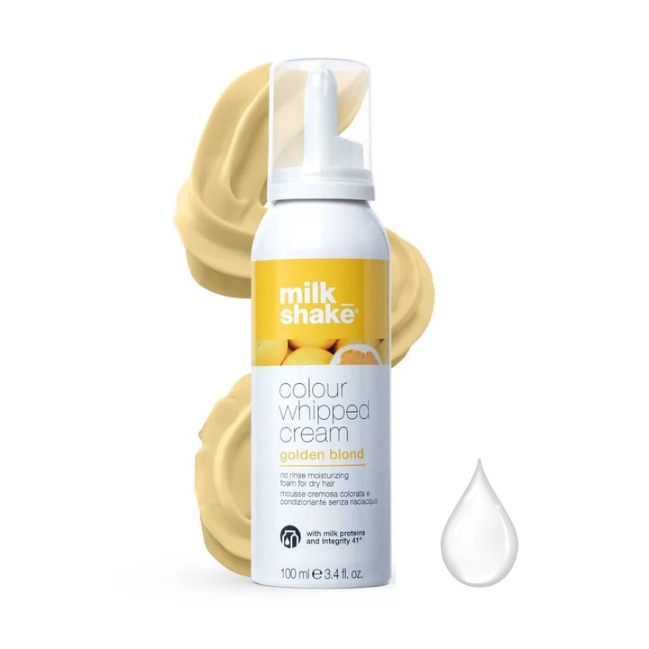 Spuma nuantatoare Milk Shake Colour Whipped Cream Golden Blond, 100ml