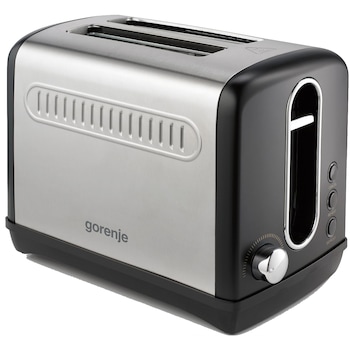 Prajitor de paine, Gorenje, Plastic/Metal, 1100 W, Negru/Gri