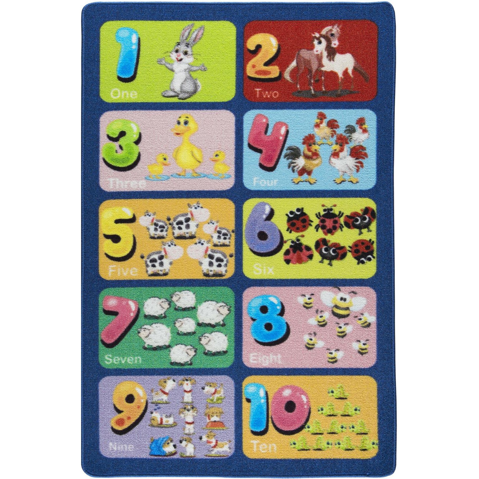 Covor Pentru Copii, Antiderapant, Top Ten, 133x190 cm, 1275 gr/mp