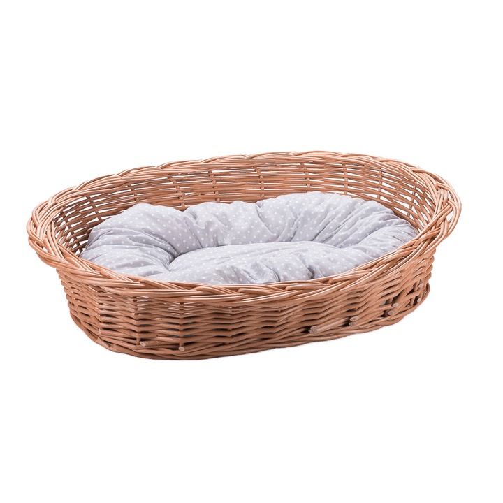 cosulet natural pentru caini si pisici wiklinowy-swiat o perna gri cu puncte rachita 85 x 60 cm imagen 11_0_
6