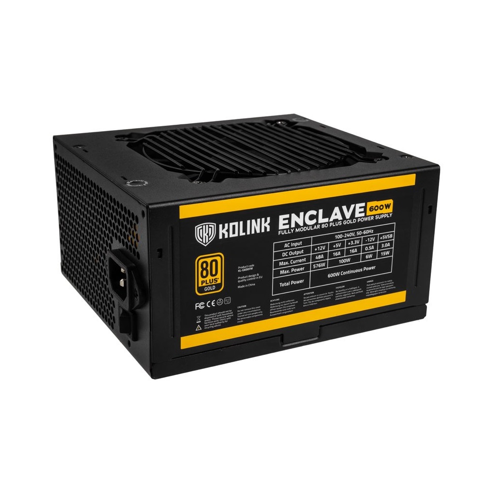 Sursa de alimentare Kolink Enclave 600W 80 PLUS Gold modular