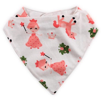 Baveta Lorelli Tip Bandana din Bumbac, Printesa Baveta Lorelli Tip Bandana din Bumbac, Printesa
