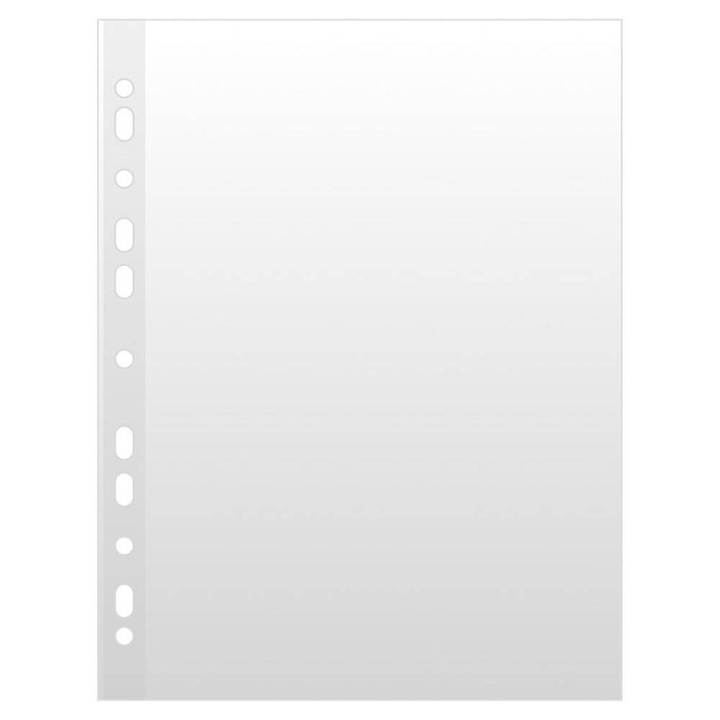 Set 100 Folii de Protectie A4 Tip Coaja de Portocala DONAU, 50 MIC, Transparente, Folie pentru Protectie Documente, pentru Acte