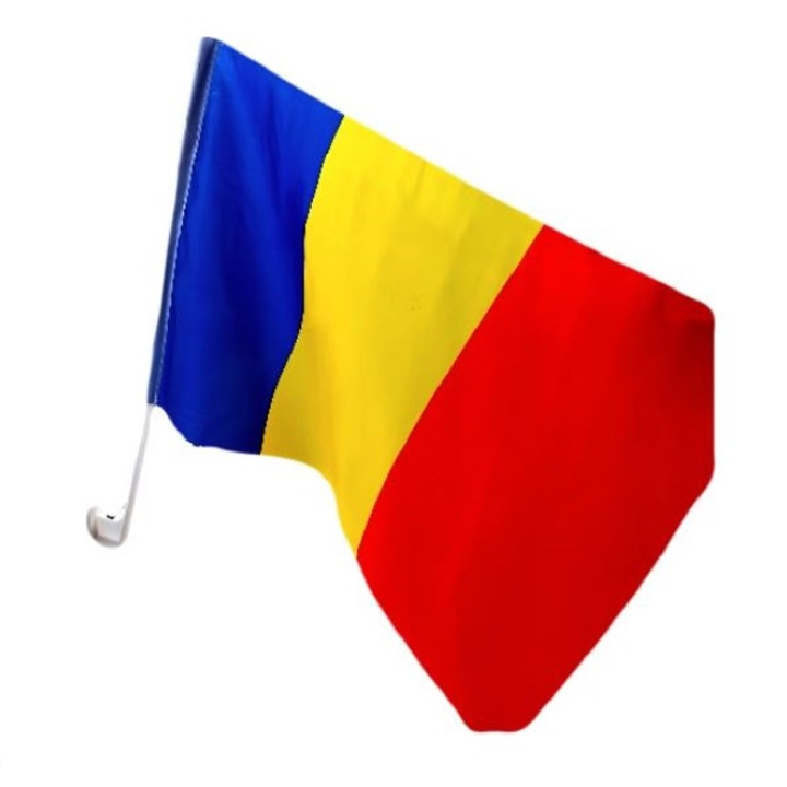Румънско знаме за кола 45x30см