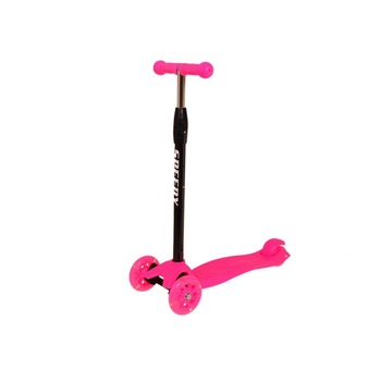 Trotineta pentru copii cu roti luminoase Malipen, roz Trotineta pentru copii cu roti luminoase Malipen, roz