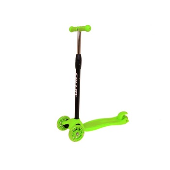Trotineta pentru copii cu roti luminoase Malipen, verde Trotineta pentru copii cu roti luminoase Malipen, verde