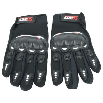 Manusi Leo moto/ atv negre cu protectii pentru monturi Manusi Leo moto/ atv negre cu protectii pentru monturi