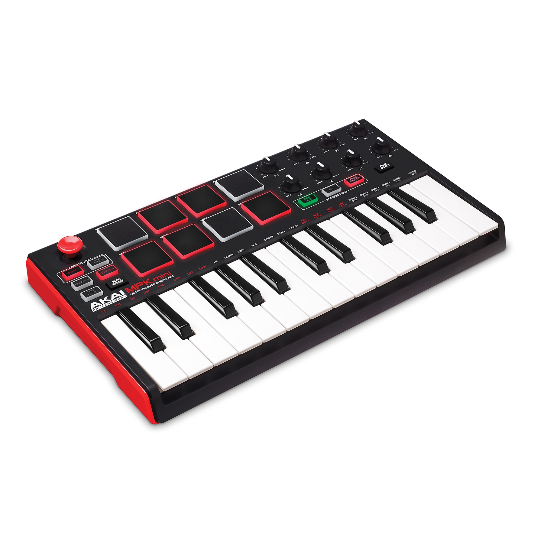 Clapa Midi, Akai MPK Mini Mk2, 25 clape, 8 paduri - eMAG.ro
