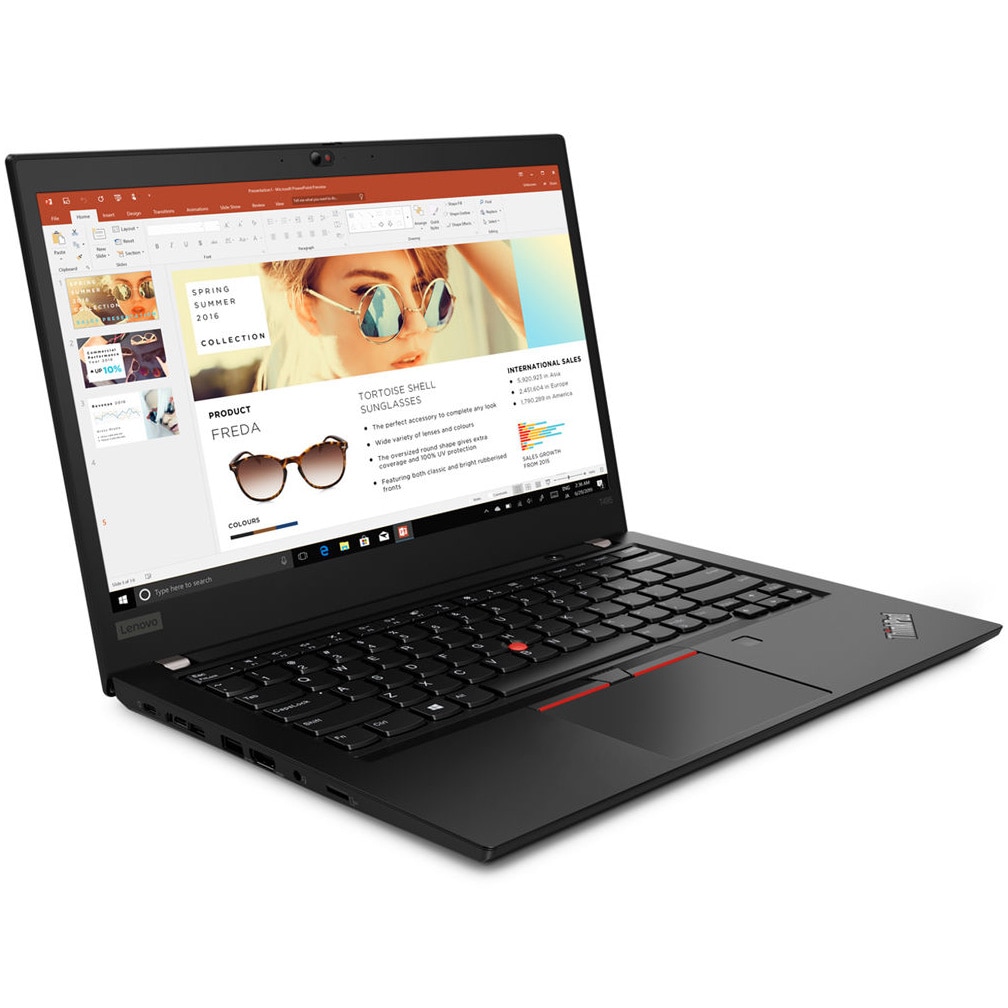 Laptop ultraportabil Lenovo ThinkPad T495 cu procesor AMD Ryzen 5