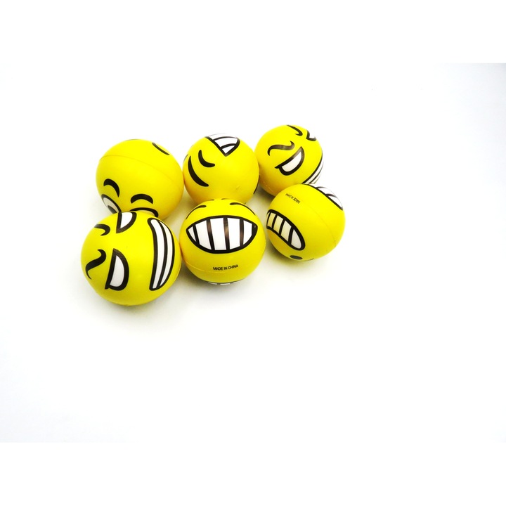 6db habgolyós készlet, modellmosoly, 7 cm