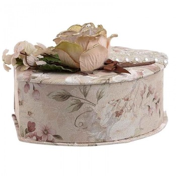 Cutie bijuterii compartimentata si cu oglinda Flower multicolor 22 cm x 16.5 cm x 9.5 cm Cutie bijuterii compartimentata si cu oglinda Flower multicolor 22 cm x 16.5 cm x 9.5 cm