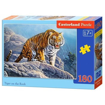 Puzzle Castorland, Tigru pe Piatra, 180 piese